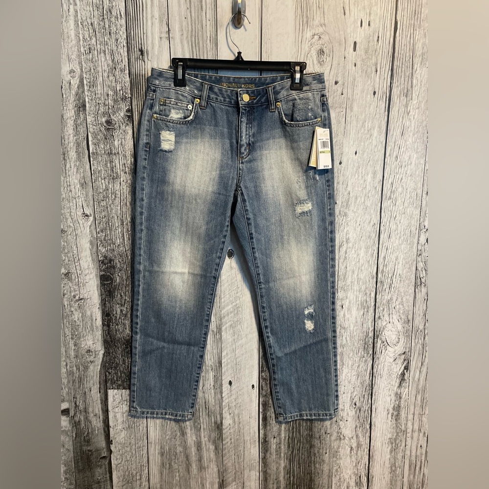 Michael Michael Kors Jean Crop/Capri, Light Indigo